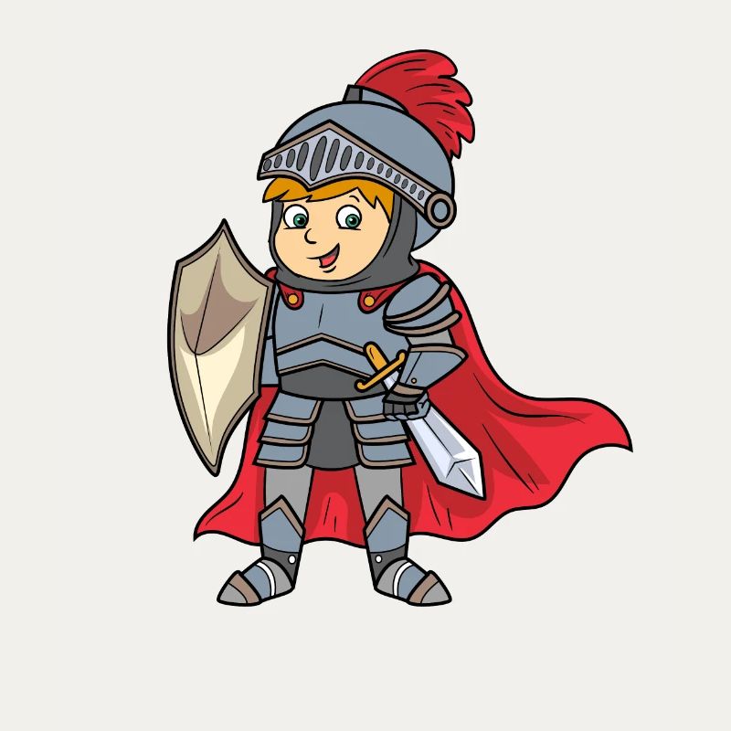 Friendly knight as a birthday present design