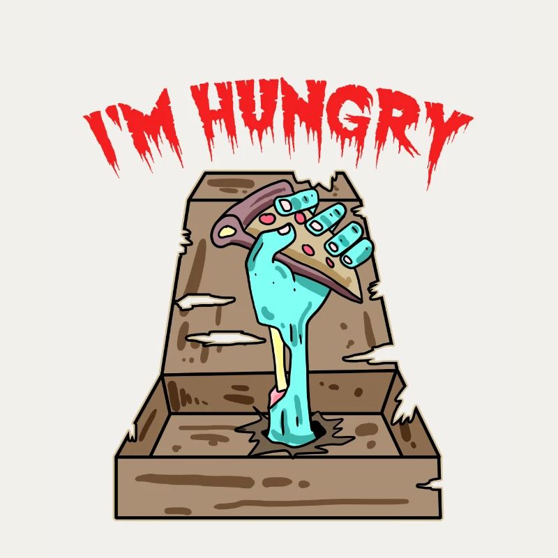 Zombie Pizza Ich habe Hunger