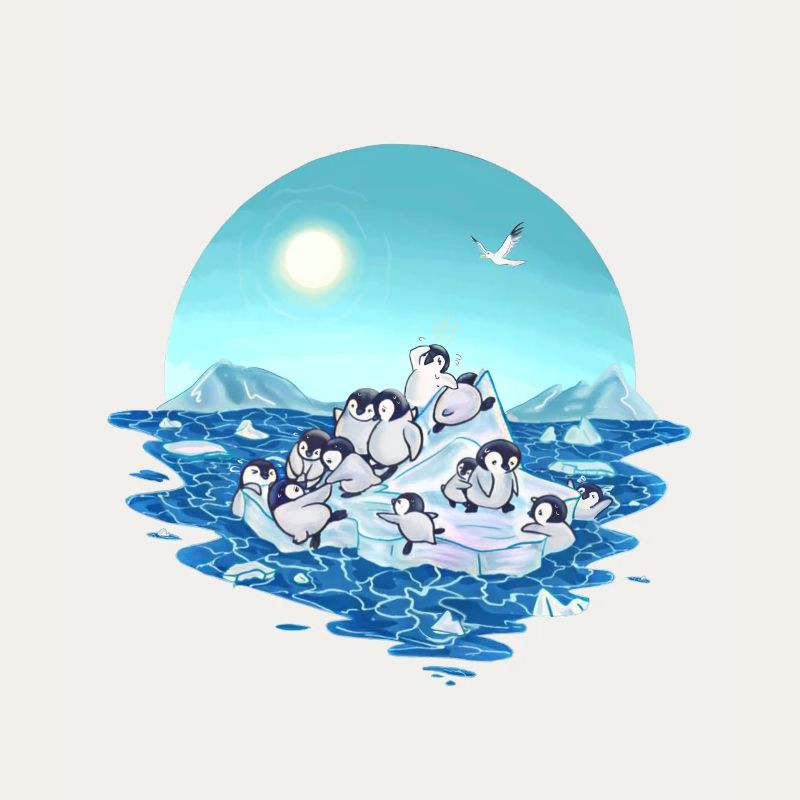 Climate Change Global Warming Penguins Gift