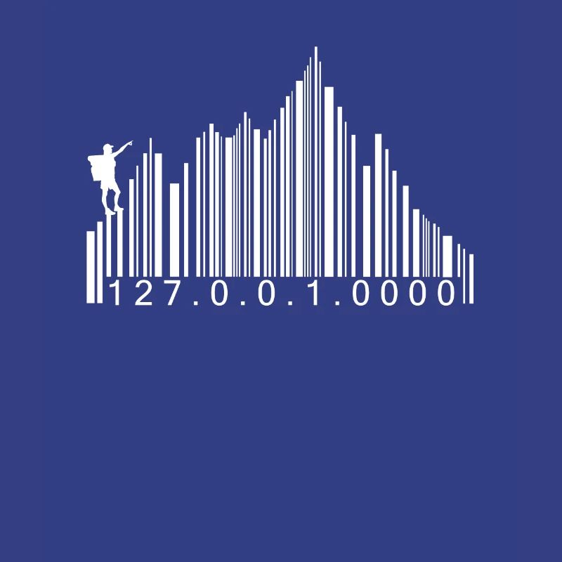 Barcode Berge Code Wandern Wanderer Strichcode