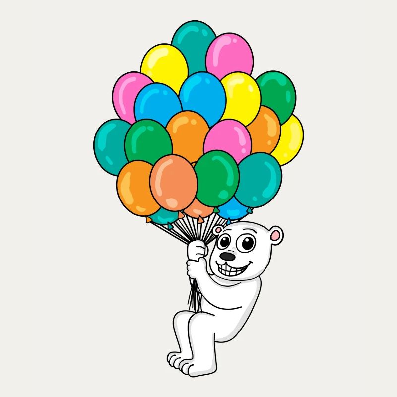 Eisbär Luftballon