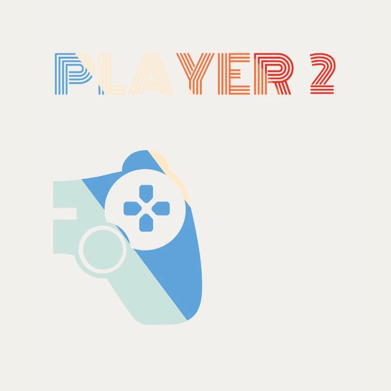Player 2 Partner Duo Gamer Controller Gift