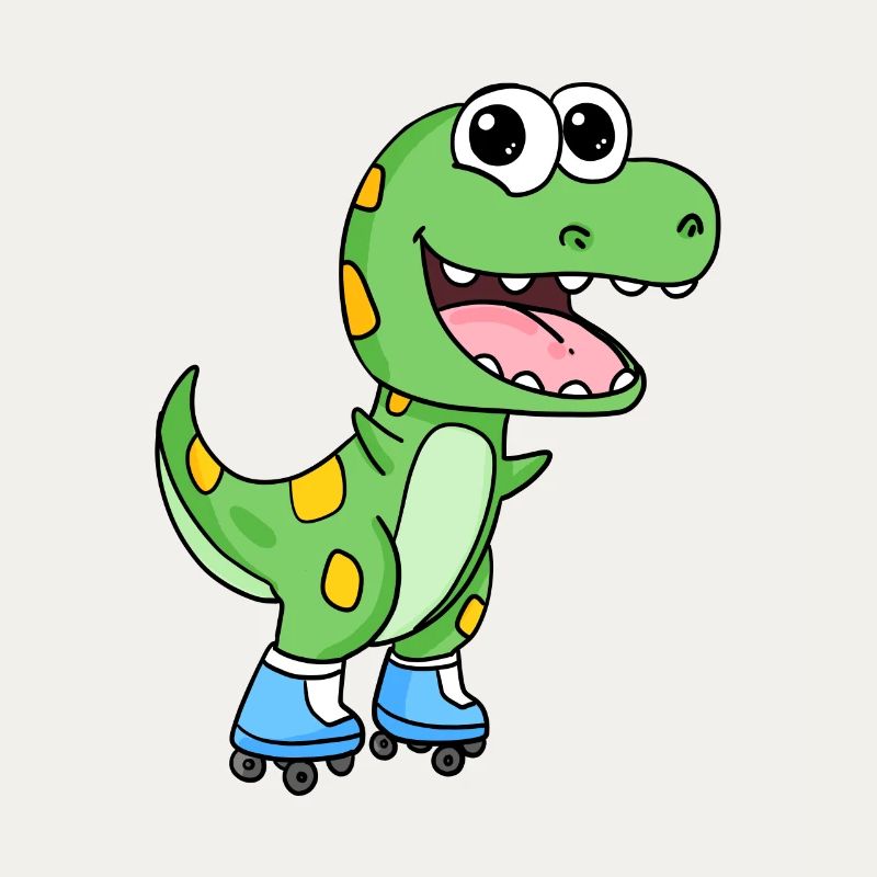 Inline Skating Roller Skates Dinosaur