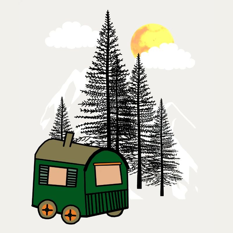 Construction trailer nature lovers eco nature exit flora