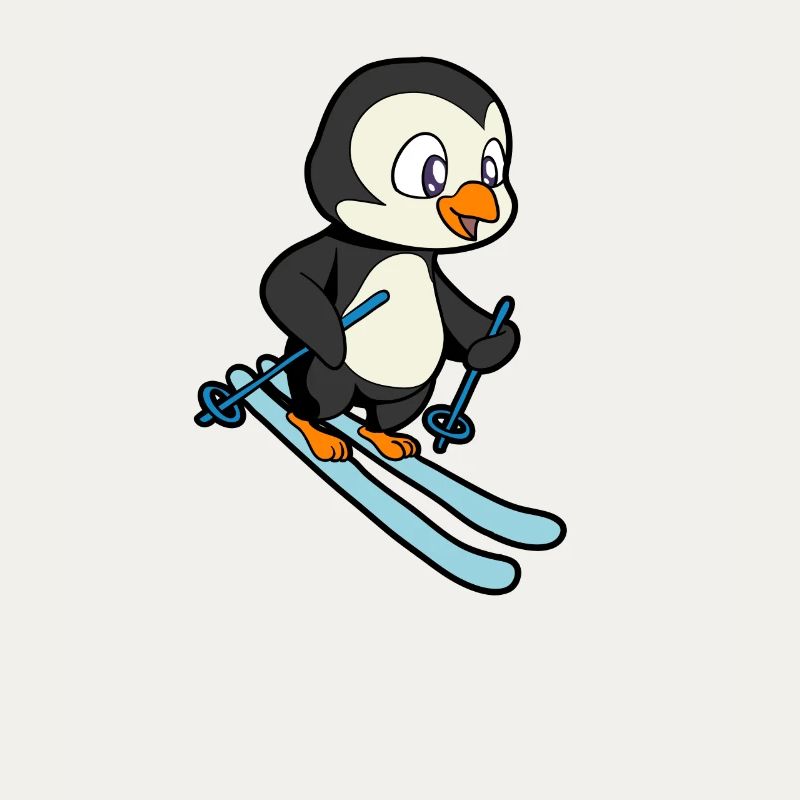 Penguin skis