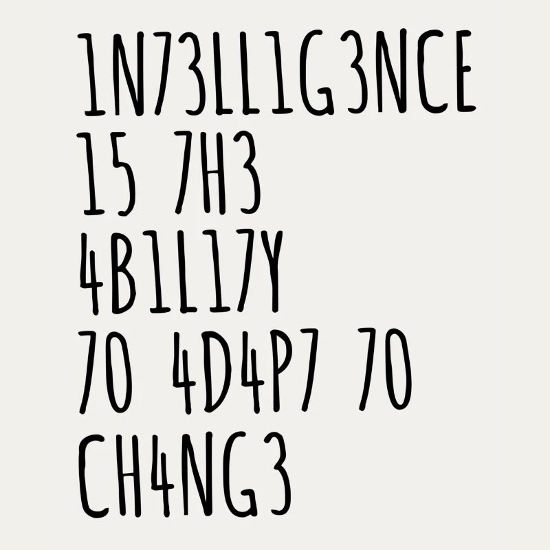 Intelligence funny saying