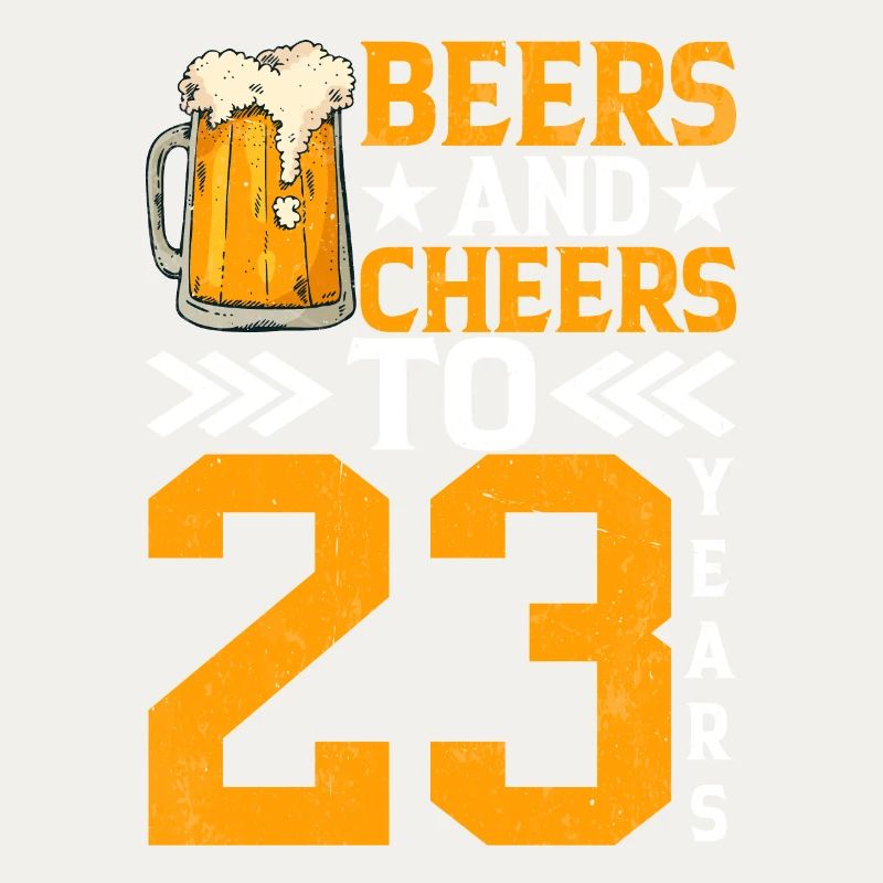 Acclamations et bière à 23 ans Chope de bière mousseuse