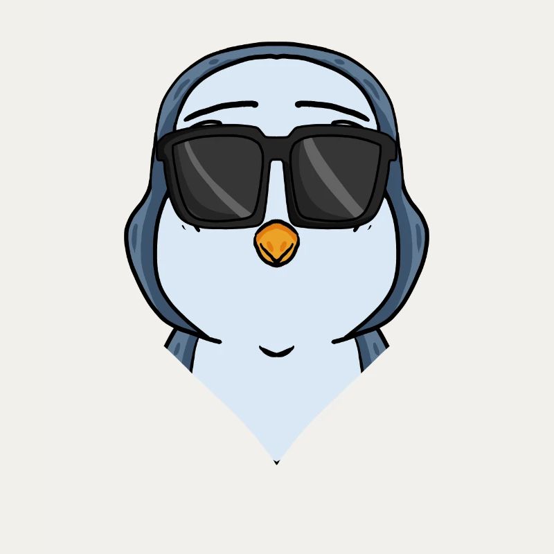 Cooler Pinguin mit Sonnenbrille Cool