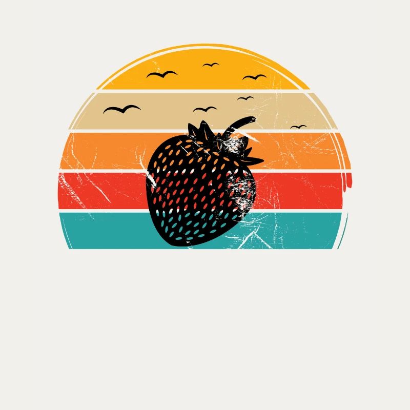 Strawberry Fruit Lover Retro Healthy Gift idea