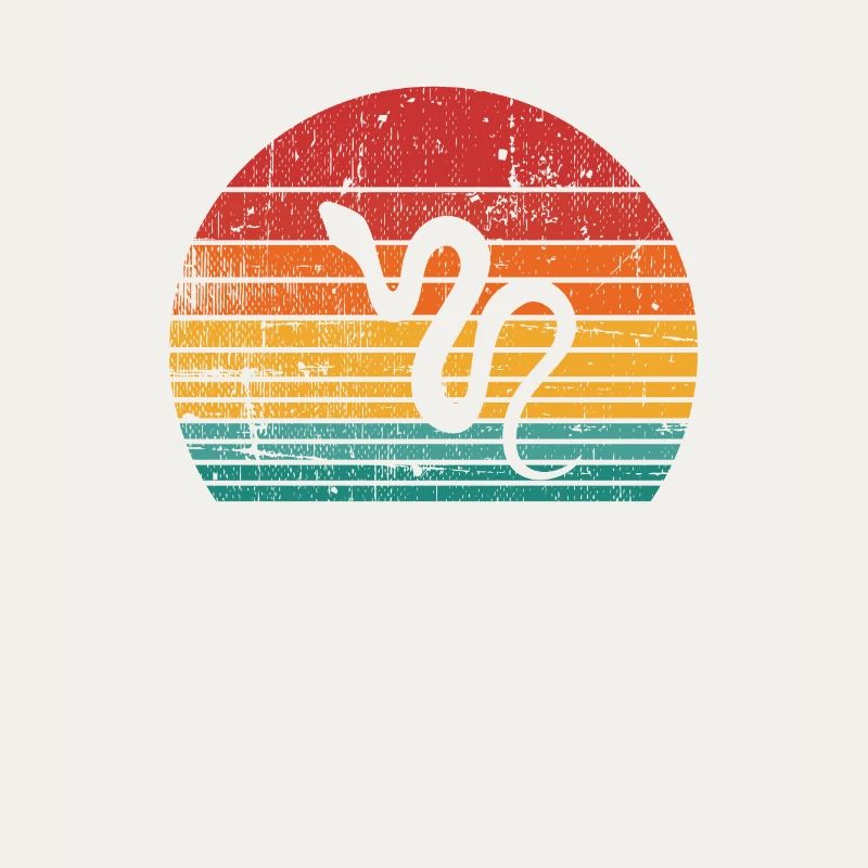 Snake Retro Reptile Python Idée cadeau