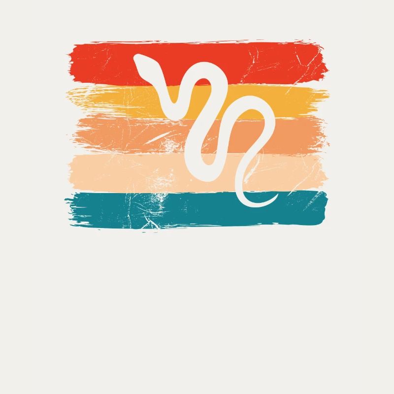 Snake Retro Reptile Python Idée cadeau