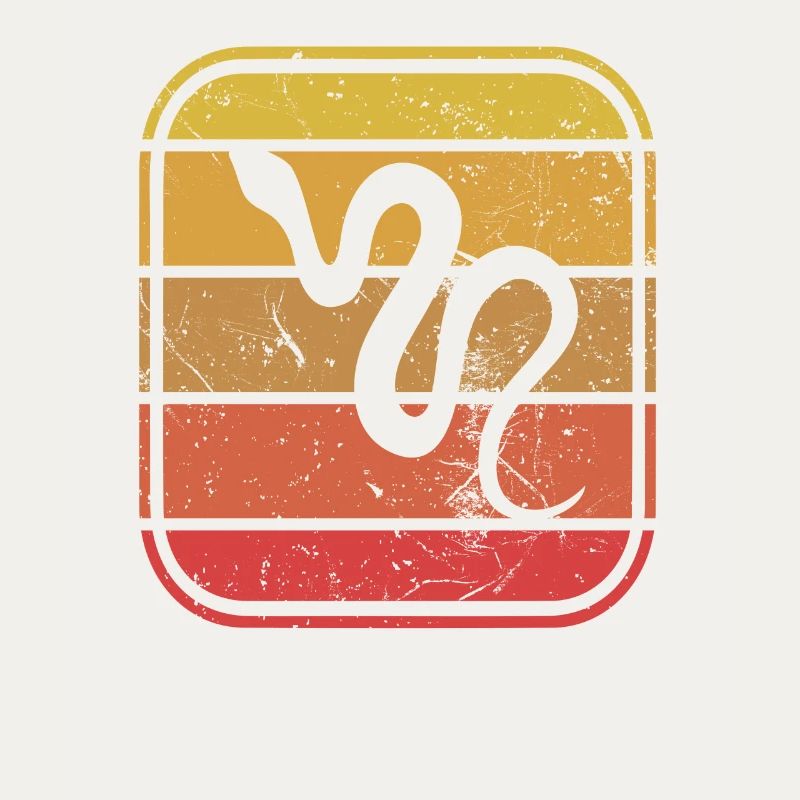 Snake Retro Reptile Python Gift idea