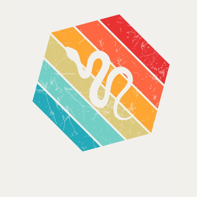 Snake Retro Reptile Python Idée cadeau