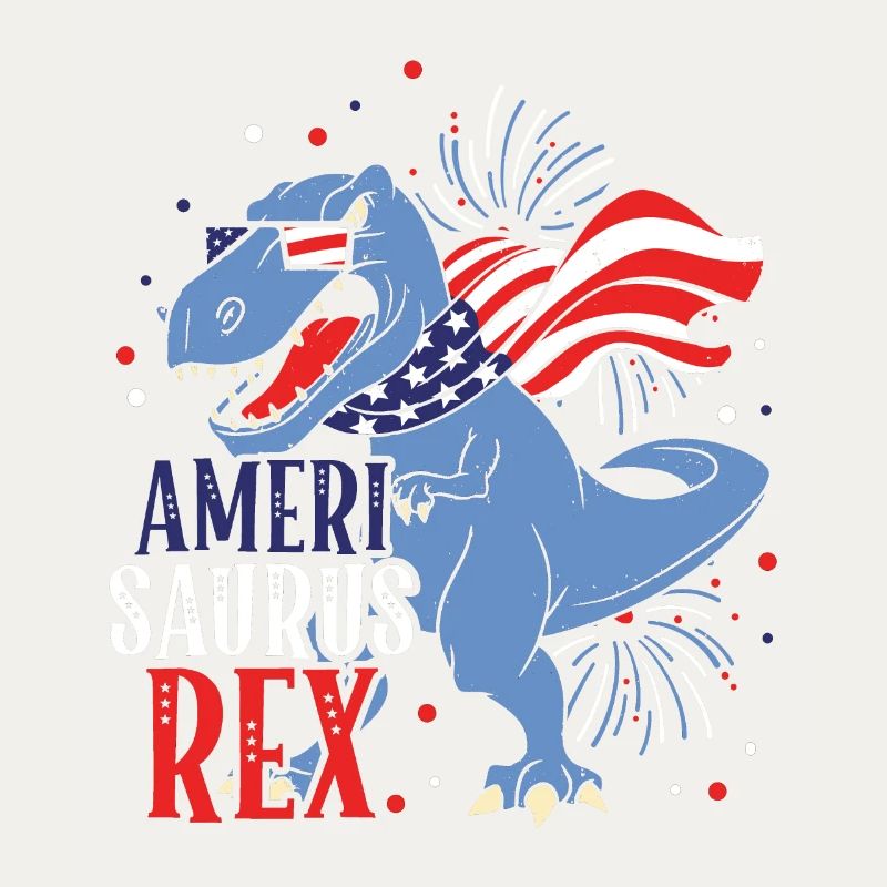 Ameri Saurus Rex 4 juillet Dinosaure Indépendance