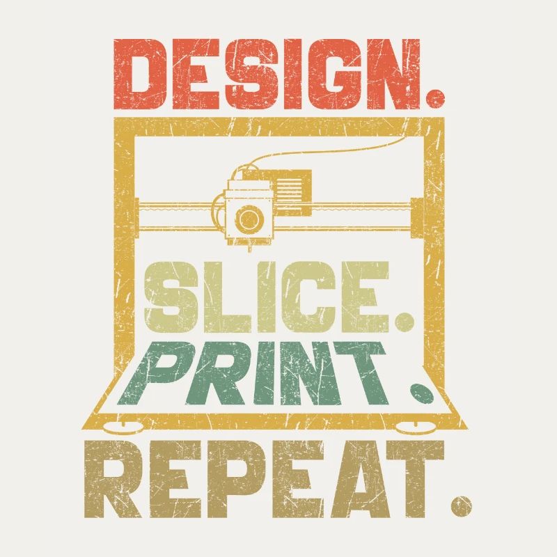 3d Printing 3d Printer Retro Design Slice Print