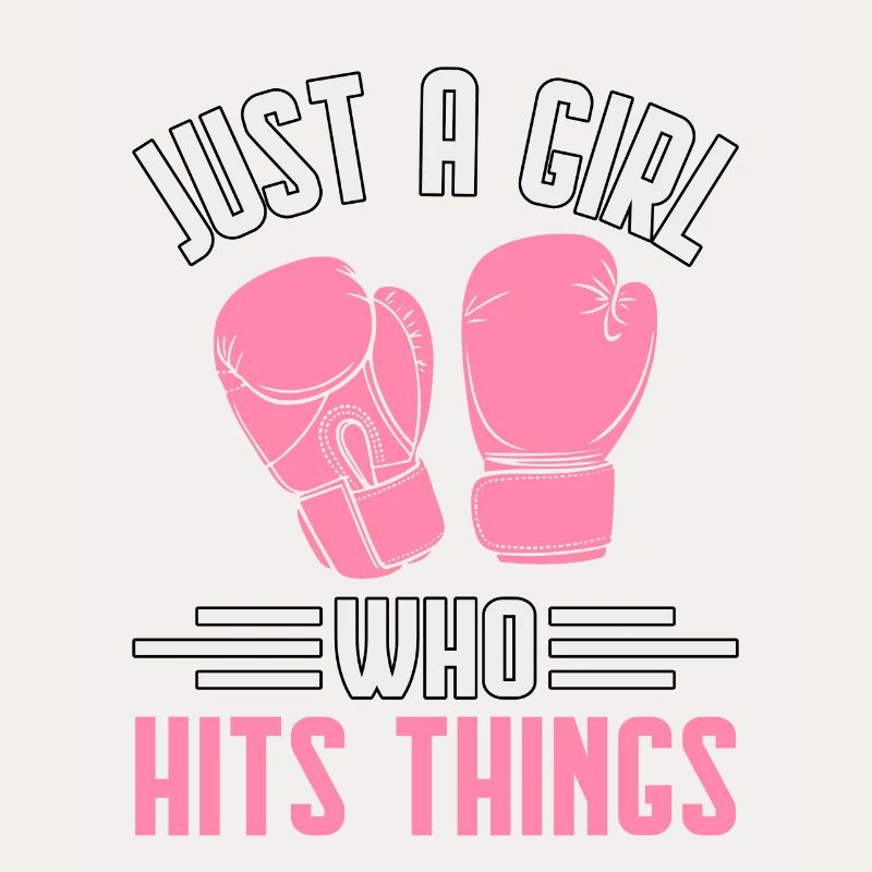 Nur ein Mädchen, das Dinge trifft