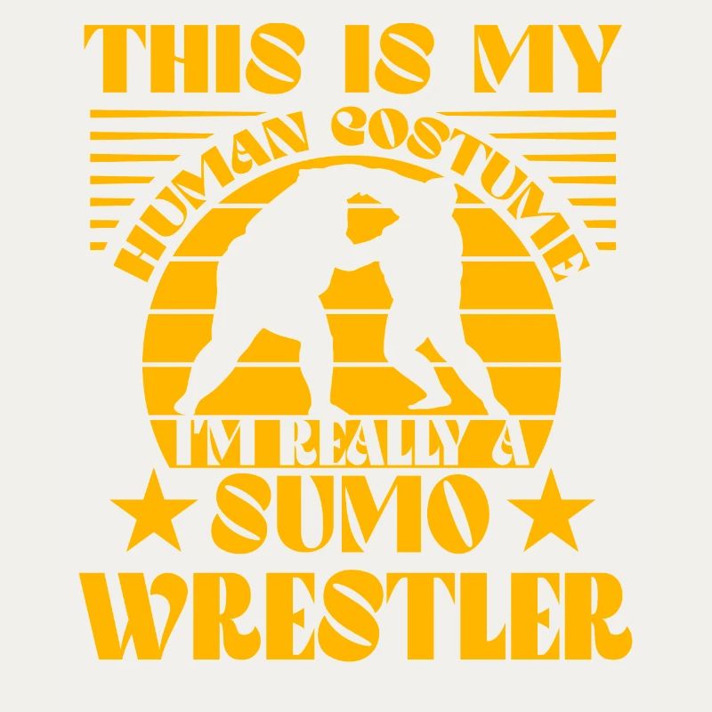 This is my Human Costume I'm really a Sumo Wrestle
