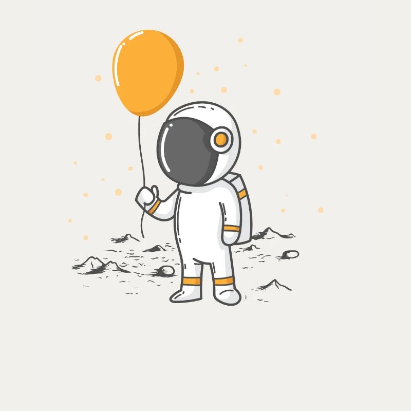 Astronaut with balloon