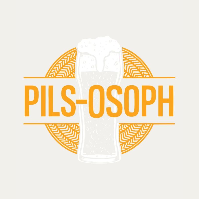 Drôle de jeu de mots Pils Philosophe de dicton de bière