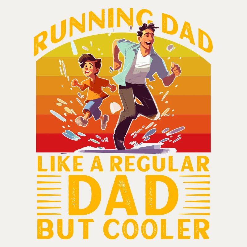 Courir papa comme un papa normal mais plus cool