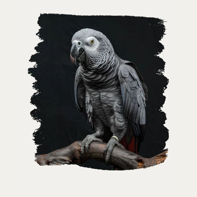 African grey parrots