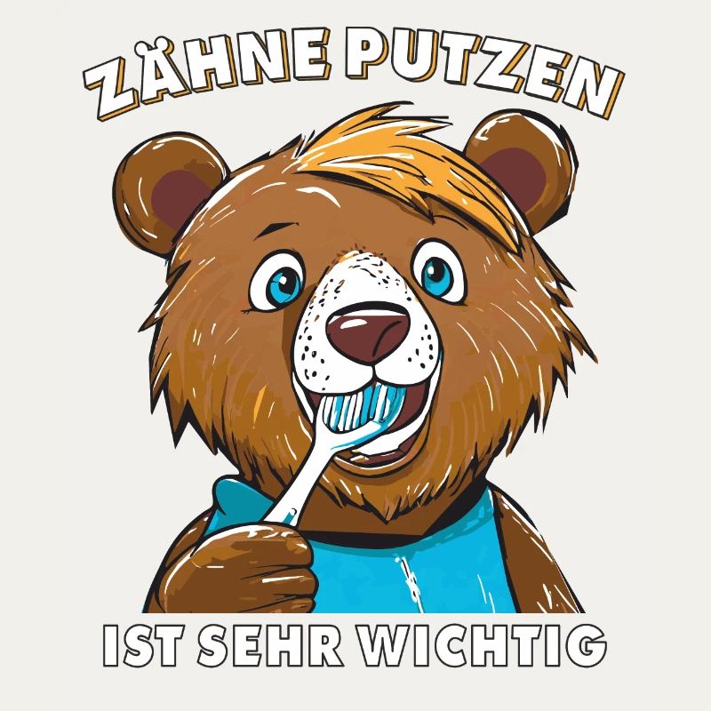 BEAR BRUSHING TEETH IS VERY IMPORTANT