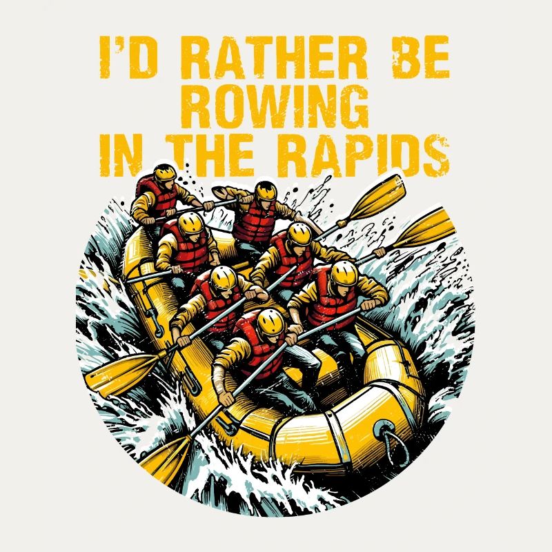 I'd Rather Be Rowing In The Rapids White Water