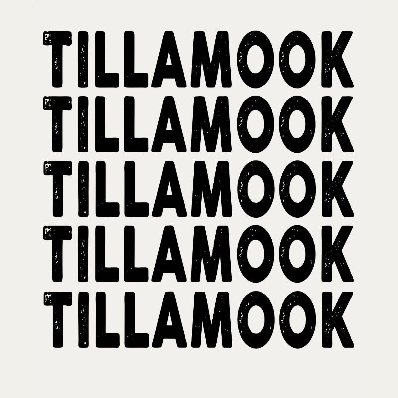 Comté de Tillamook, Oregon, arc-en-ciel : conception de texte