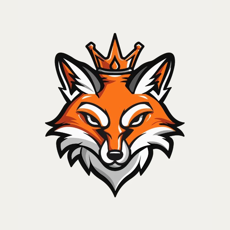 Fuchs Kopf Krone