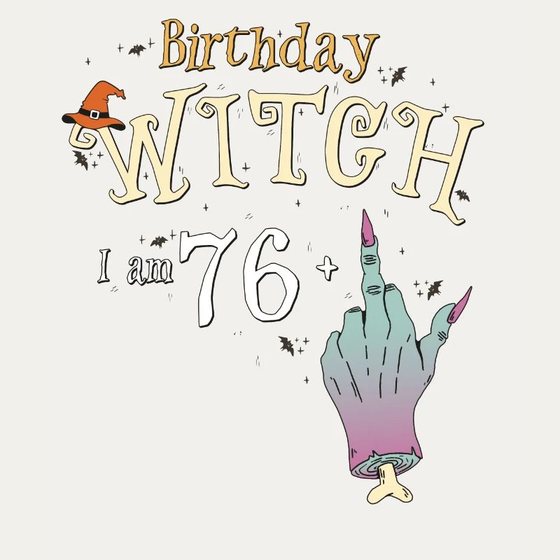 77. Geburtstag Hexe Lustige HallowQueen Trick oder