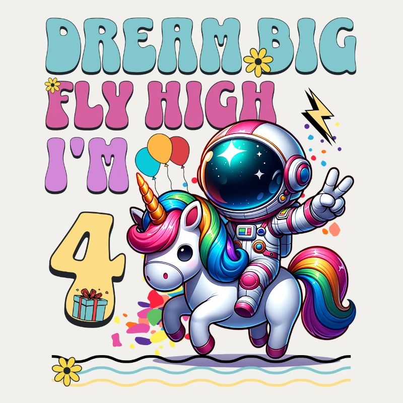 Astronaute Licorne 4e anniversaire