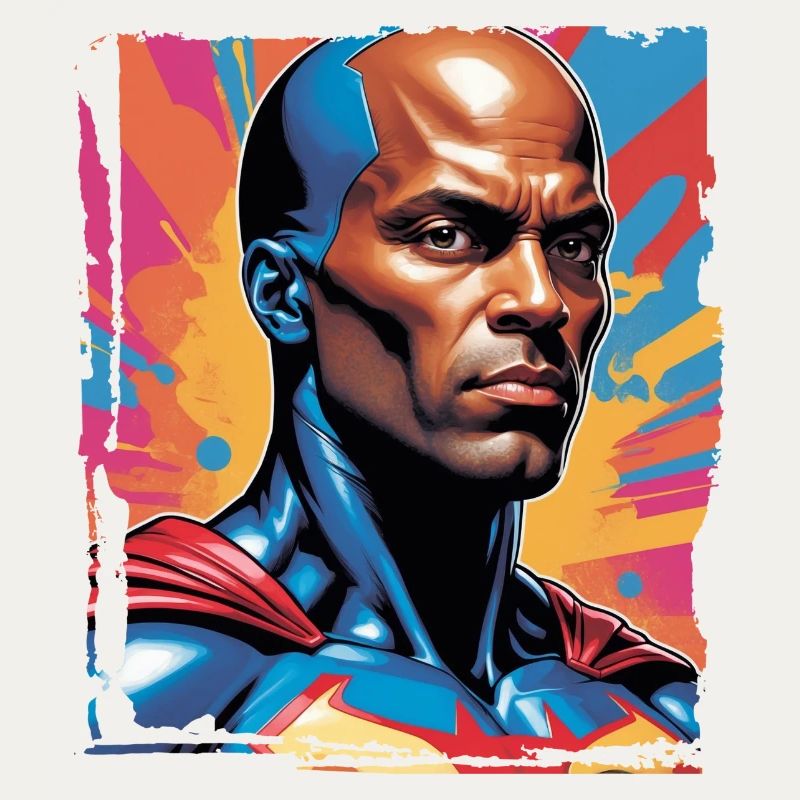 Porträt eines Sci-Fi-Superhelden