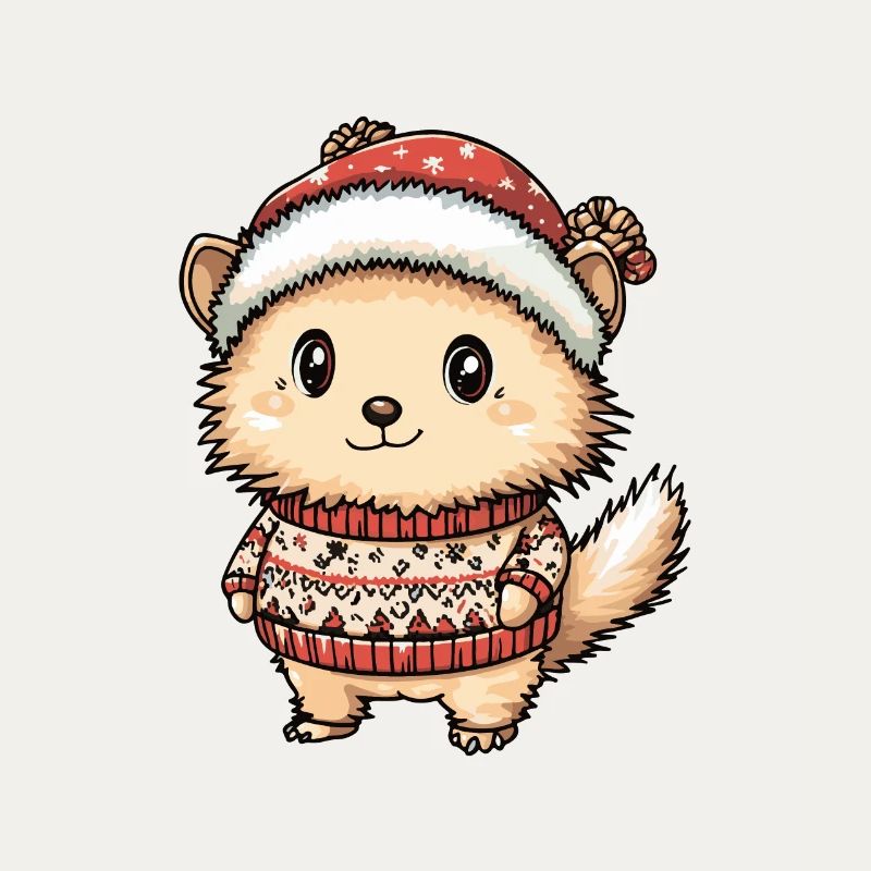 Igel Weihnachten Comic
