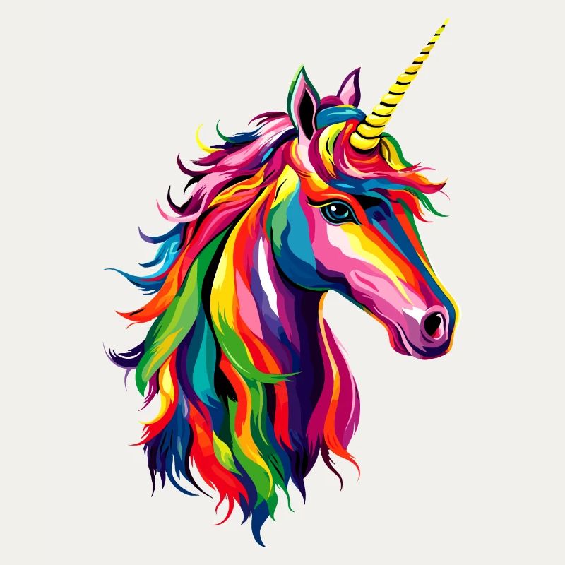 Einhorn Bunt Regenbogen Pferde Reiten Einhörner