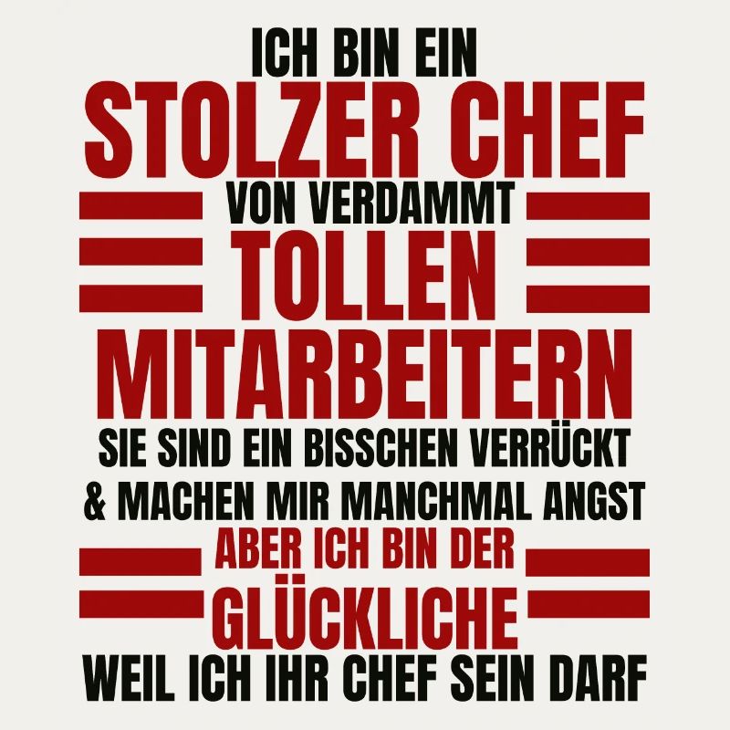 Ich Bin Ein Stolzer Chef Geburtstag Geschenk