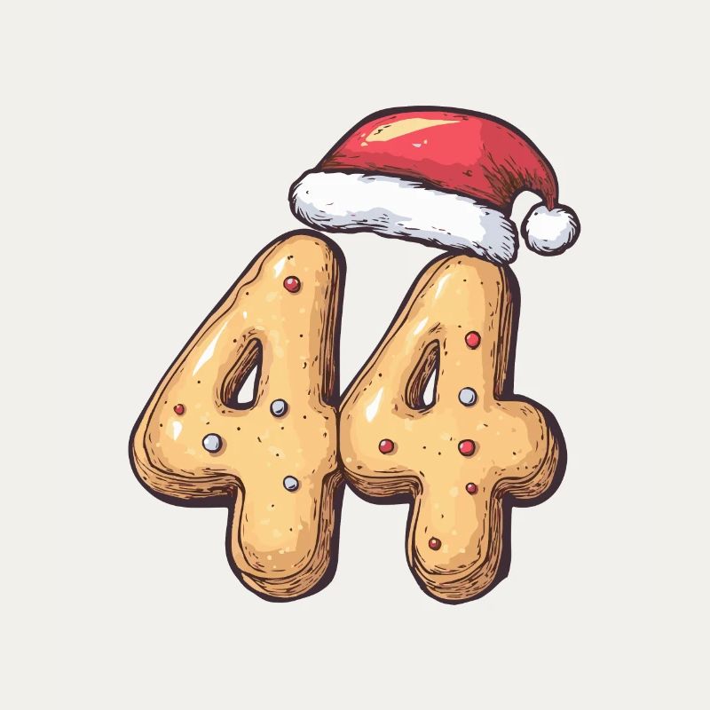 Biscuit de Noël à 44 chiffres