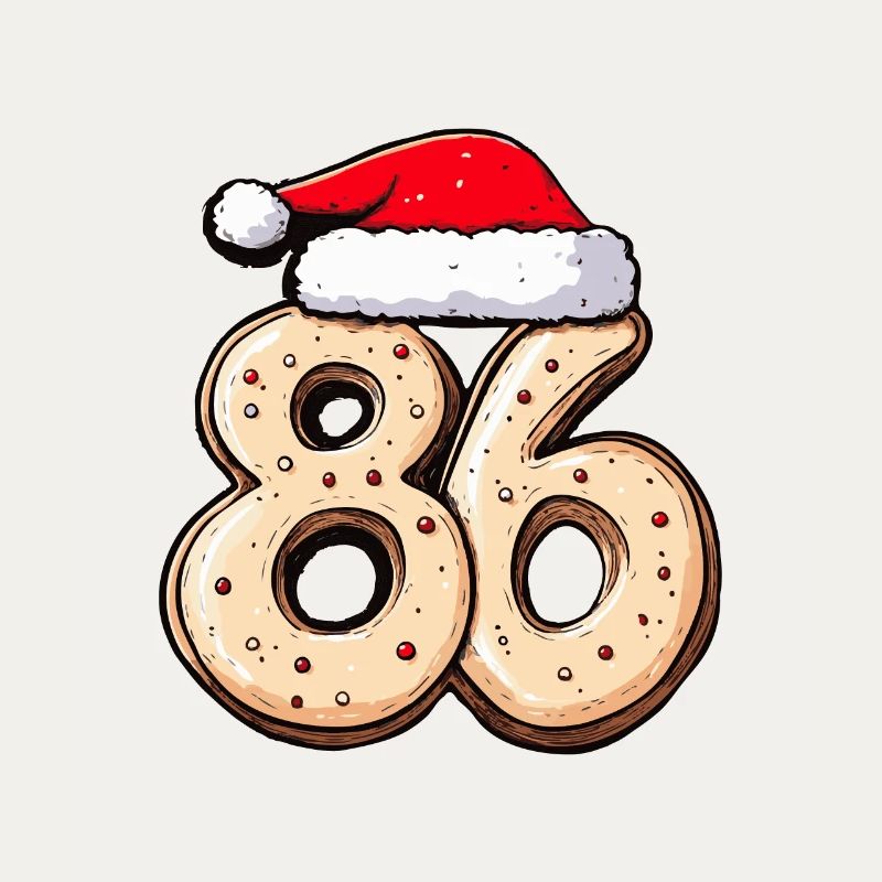 Biscuit de Noël à 86 chiffres