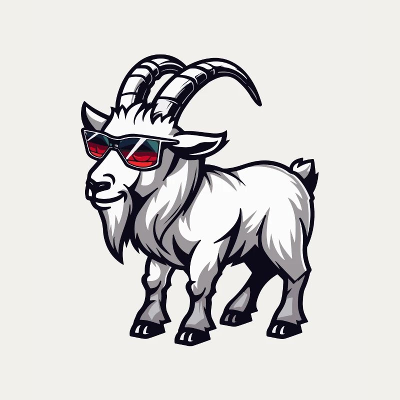 Bergziege Comic Cool