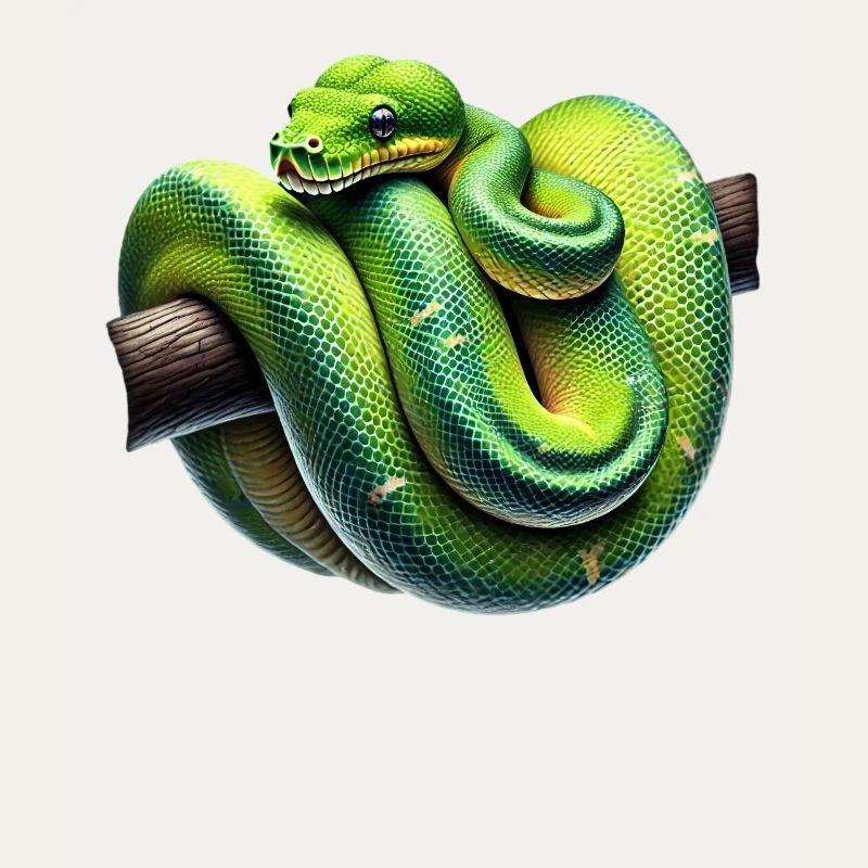 Arbre vert Python Serpents Amoureux Terrarium