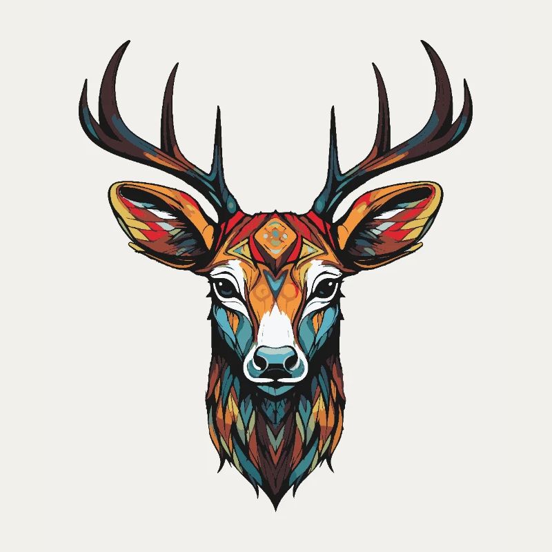 Deer Portrait Head