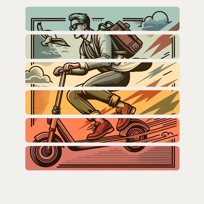 E-Scooter E-Roller Tretroller