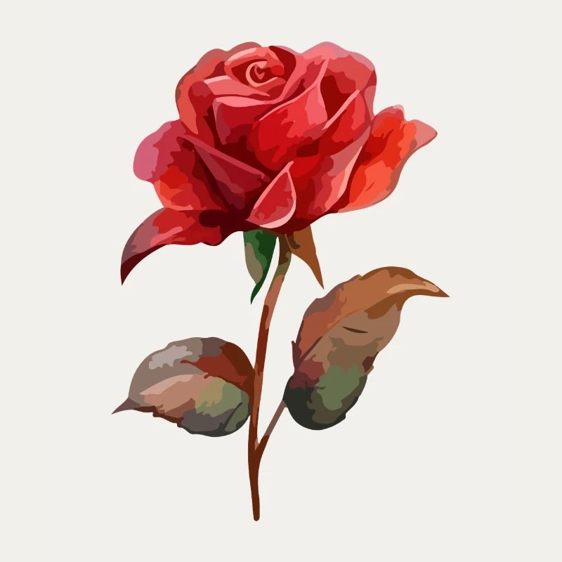 Rose Fleur Amour Saint Valentin