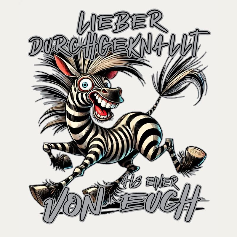 Zebra Lieber durchgeknallt als einer von euch