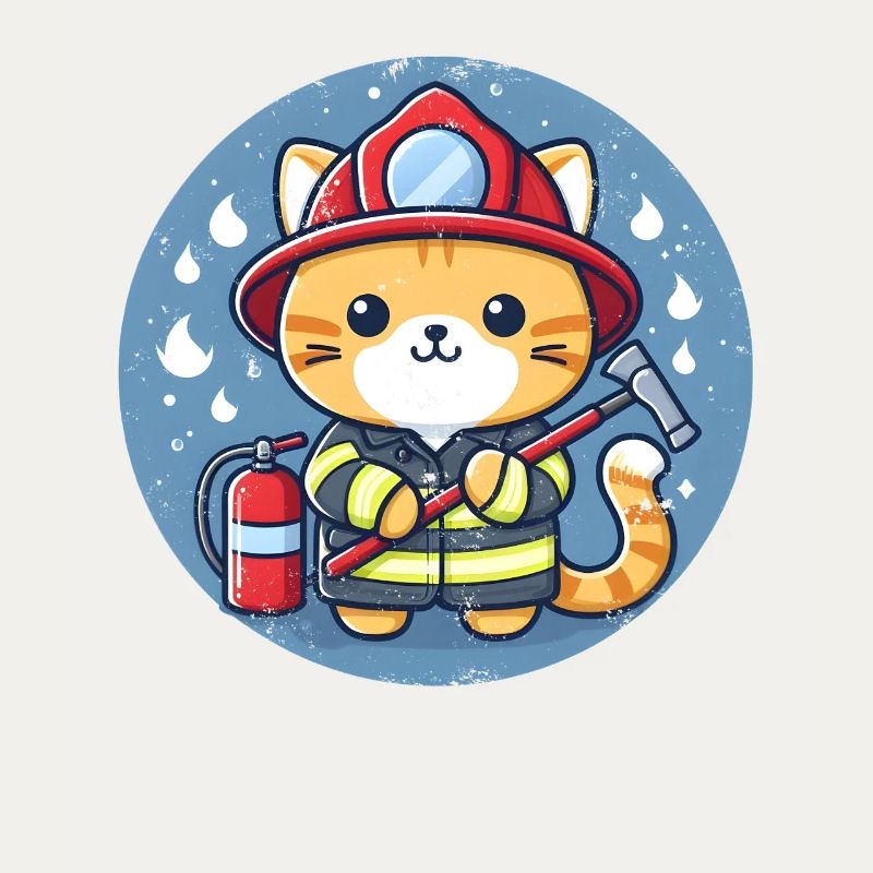 Firefighter Cat