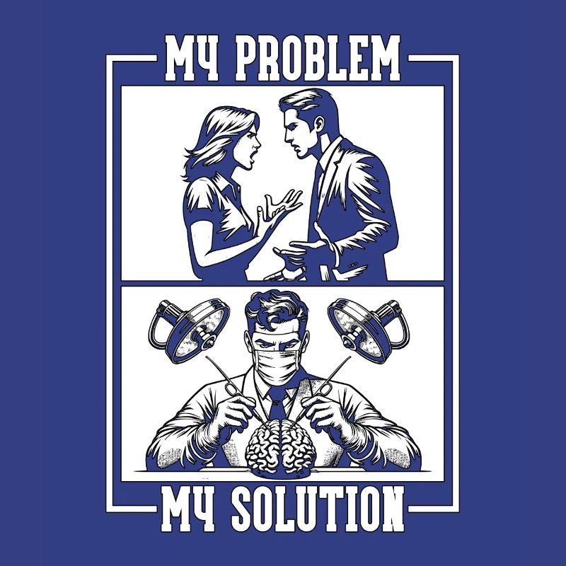 Neurosurgeon My Problem My Solution Pictogram Dad