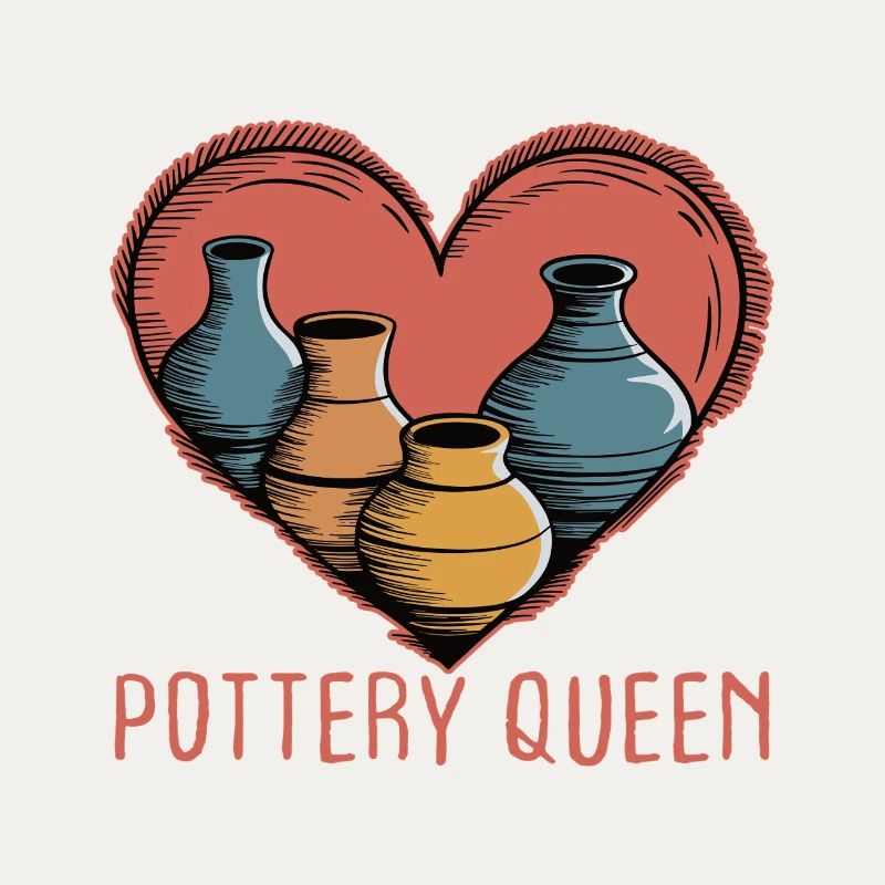 Pottery Queen Ceramic Lover Throwing clay tool