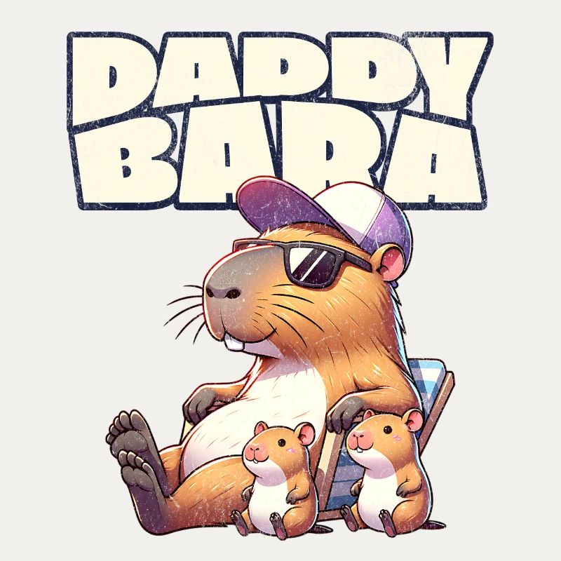 Daddybara Capybara Vater Papa