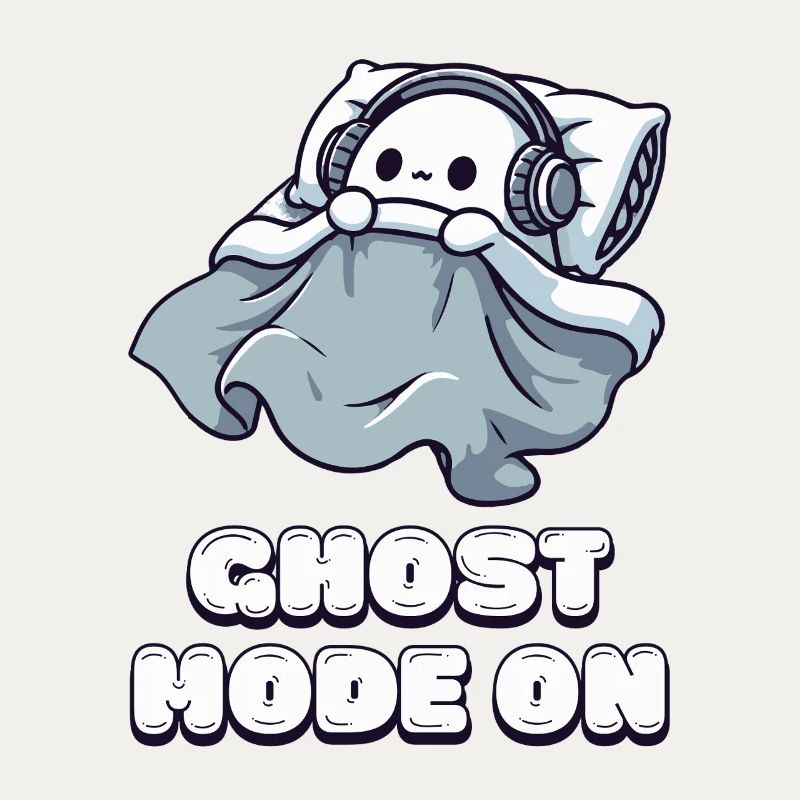 Ghost Mode On – Ghost Mode Activated Sleep Shirt