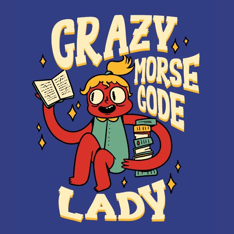 Morsecode Crazy Morse Code Lady