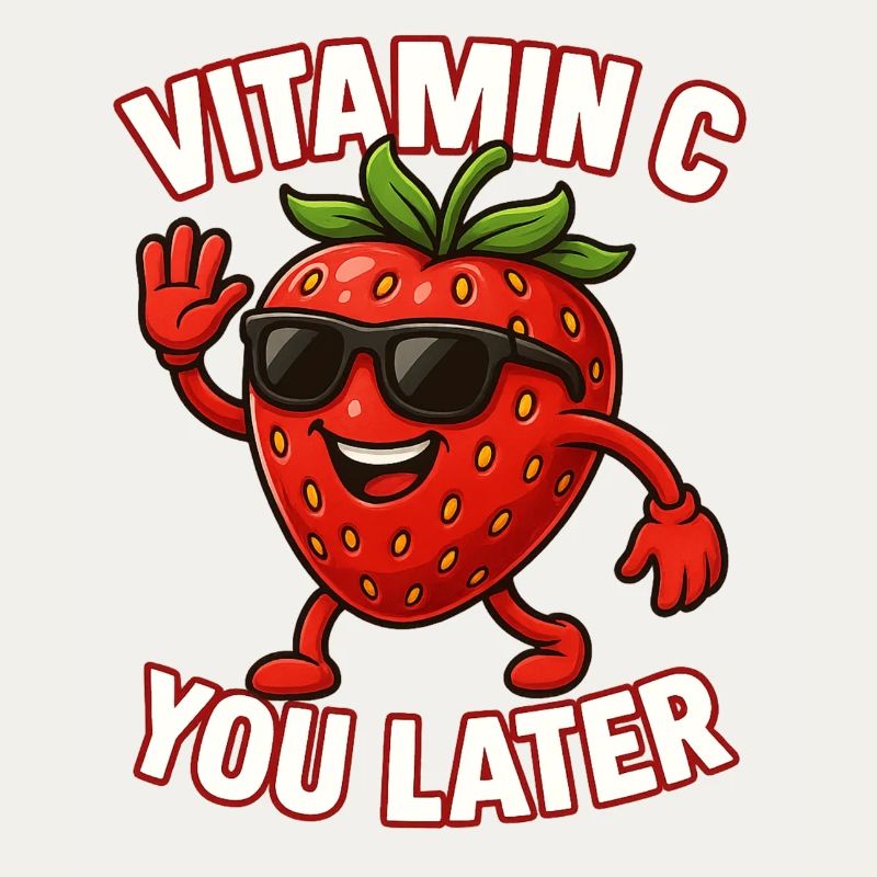Fraise Vitamine C Fruit Drôle